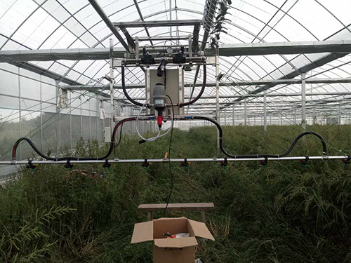 温室育苗喷灌机可以团结水肥一体化使用吗？